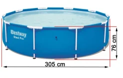 Bestway 56679 Steel Pro MAX Frame Pool 305x76 Schwimmbecken Gartenpool Pumpe Set -Garten- & Gewächshäuser Geschäft dae0251aed6adefc1ea1b67633215c06