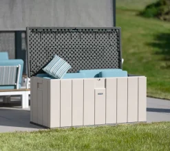 Lifetime Kunststoff Kissenbox "Harmony", Polsteraufbewahrung, 568 L Lichtgrau 72 X 151 X 70 Cm (L X B X H) 45 Lifetime Kunststoff Kissenbox "Harmony", Polsteraufbewahrung, 568 L Lichtgrau 72 X 151 X 70 Cm (L X B X H) -Garten- & Gewächshäuser Geschäft db2d23df3ee3def48564a91a05169323
