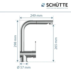 Schütte SCHÜTTE Küchenarmatur LONDON, Niederdruck Armatur Küche, Wasserhahn Küche Ausziehbar, Mischbatterie Küche Chrom -Garten- & Gewächshäuser Geschäft db3a6c9b615e089d62a5448e65bd6851