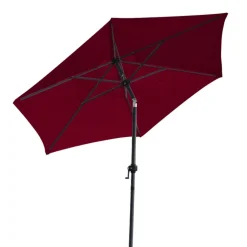 Spetebo Sonnenschirm 200 Cm Mit Knickgelenk - Farbe: BORDEAUX