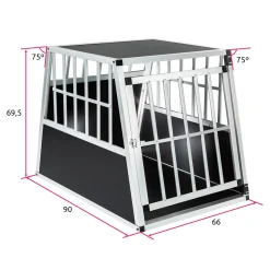 Tectake Hundetransportbox Single Mit Schräger Rückwand - Schwarz 11 Tectake Hundetransportbox Single Mit Schräger Rückwand - Schwarz -Garten- & Gewächshäuser Geschäft db9d7d32ed5449d233f664fb10a8809d