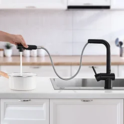 Lonheo Hochdruck Ausziehbar Küchenarmatur, Schwarz Spültischarmatur Mit 2 Auslauffunktionen, 360° Schwenkbar Einhebel Küchenwasserhahn, Mischbatterie Küche Aus Edelstahl 14 Lonheo Hochdruck Ausziehbar Küchenarmatur, Schwarz Spültischarmatur Mit 2 Auslauffunktionen, 360° Schwenkbar Einhebel Küchenwasserhahn, Mischbatterie Küche Aus Edelstahl -Garten- & Gewächshäuser Geschäft dbbc303e430489a628053be3f46c536b