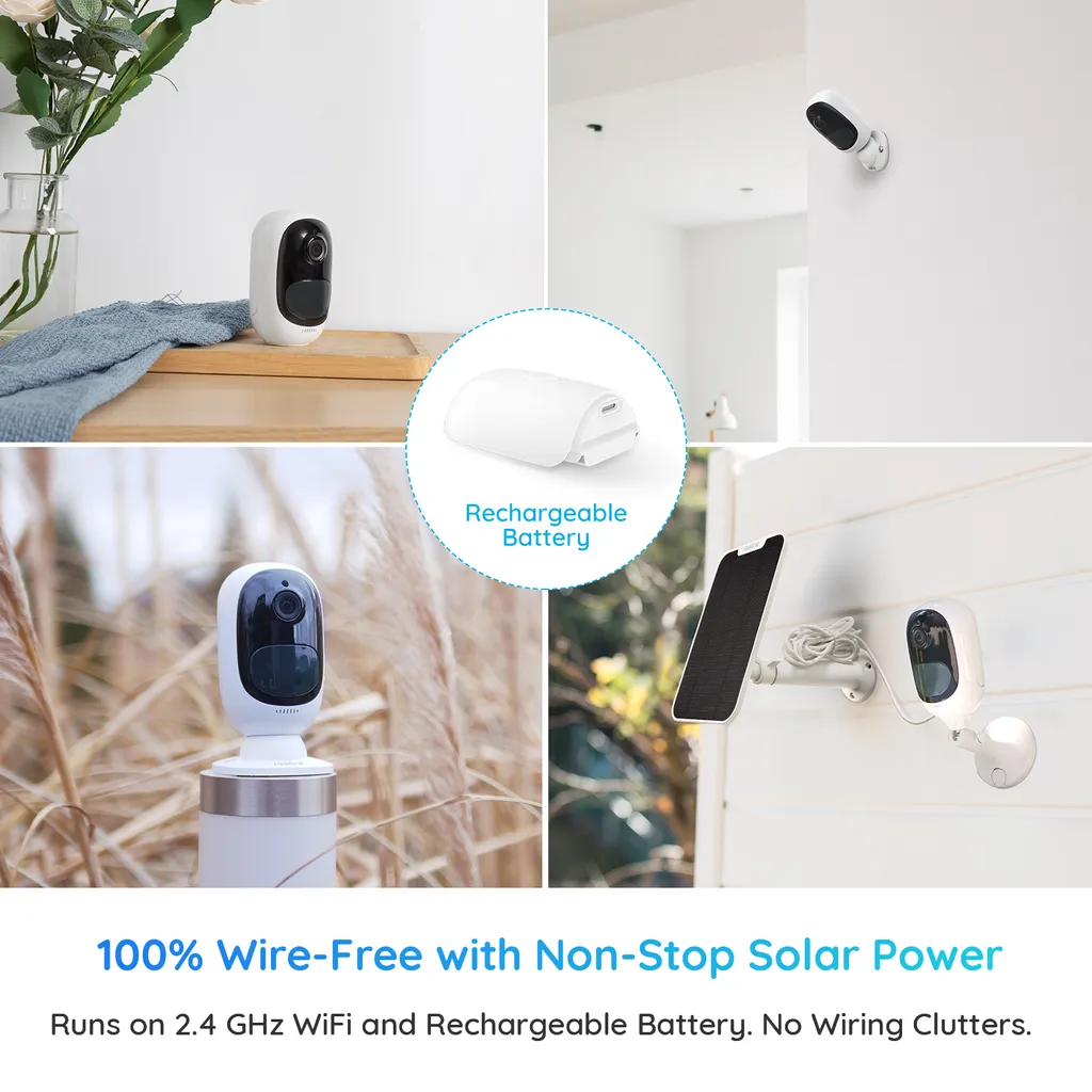 Reolink 1080p Kabellose WLAN IP Akku Überwachungskamera, Outdoor Mit PIR Bewegungsmelder, 2-Wege-Audio, 10m Sternenlicht-Nachtsicht, 2,4GHz WiFi, SD-Kartenslot, Argus 2 Mit Solarpanel 9 Reolink 1080p Kabellose WLAN IP Akku Überwachungskamera, Outdoor Mit PIR Bewegungsmelder, 2-Wege-Audio, 10m Sternenlicht-Nachtsicht, 2,4GHz WiFi, SD-Kartenslot, Argus 2 Mit Solarpanel – Bild 9