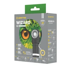Armytek Wizard C2 Magnet USB+18650, 1200 Lm, Warm-weiß