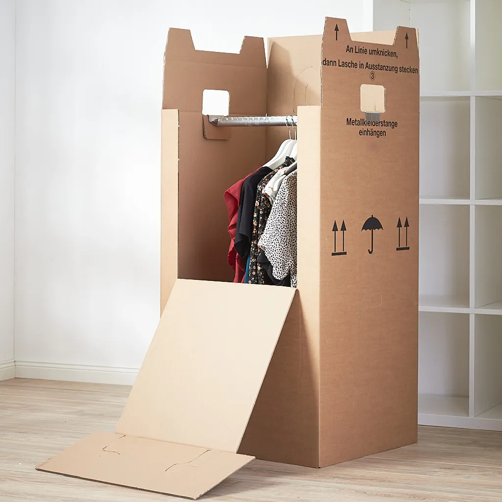 4 X Kleiderbox Mini 40 Kg Traglast Stabiler Kleiderkarton Mit Kleiderstange 2-wellig Umzugskarton Textilkarton BB-Verpackungen 4 4 X Kleiderbox Mini 40 Kg Traglast Stabiler Kleiderkarton Mit Kleiderstange 2-wellig Umzugskarton Textilkarton BB-Verpackungen – Bild 4