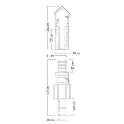 WICKEY Spielturm Klettergerüst JoyFlyer Mit Rutsche, Kletterturm Mit Sandkasten, Leiter & Spiel-Zubehör - Blau -Garten- & Gewächshäuser Geschäft dc3d6ed80249adfe28503b8f2a290370