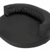 Hobbydog LOOP Hundebett Hundekissen Hundematte Hundecouch Hundesofa Kunstleder - Große: XL Farbe: Schwarz