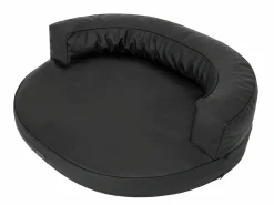 Hobbydog LOOP Hundebett Hundekissen Hundematte Hundecouch Hundesofa Kunstleder - Große: XL Farbe: Schwarz