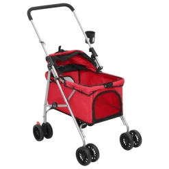 VidaXL Hundewagen Faltbar Rot 76x50x100 Cm Oxford-Gewebe -Garten- & Gewächshäuser Geschäft dc4c916938c5cb75708e429c0974dd5a
