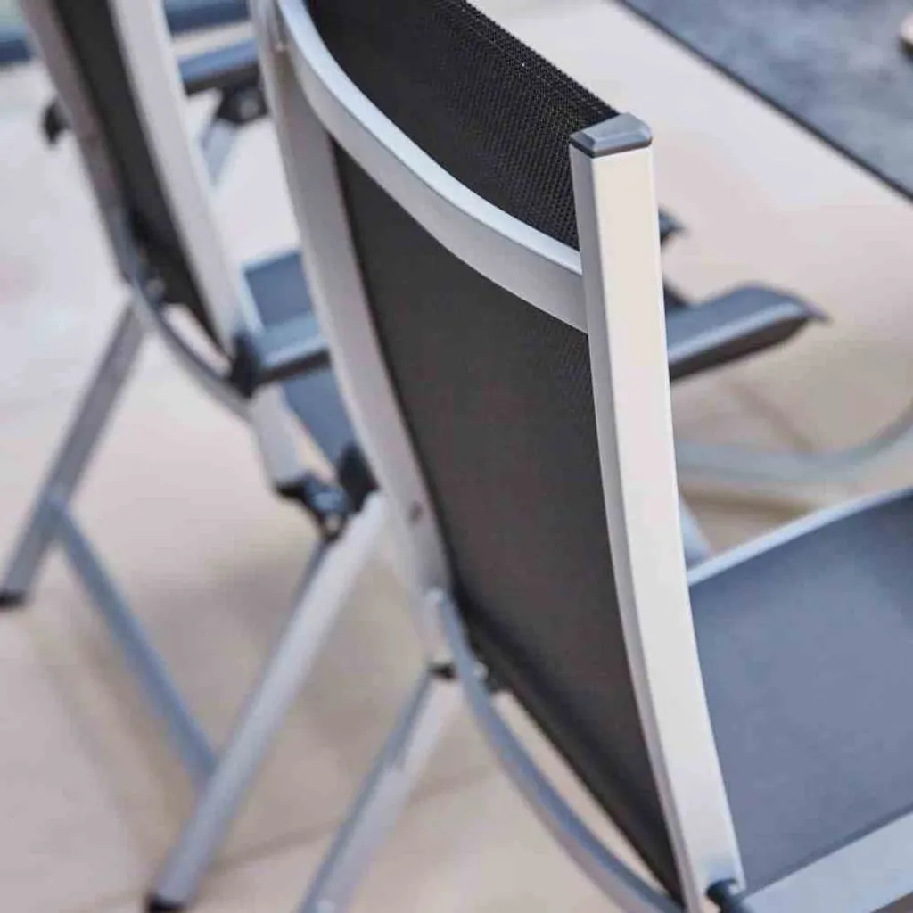 Siena Garden Tesoro Gartenstuhl, Klappbar, Silber 13 Siena Garden Tesoro Gartenstuhl, Klappbar, Silber – Bild 13