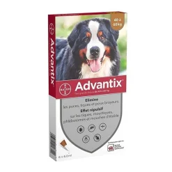 ADVANTIX Lösung Gegen Parasiten Für Hunde Sehr Großer Rassen 40 Bis 60 Kg 6 Pipetten - 86115956