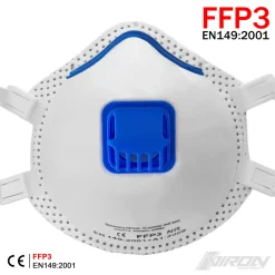 Viron Atemschutzmaske FFP3 Maske Mit Ventil Staubmaske Feinstaubmaske Atemschutz Maske
