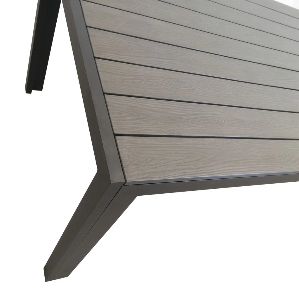 KMH® Gartentisch Tisch Terrassentisch *TUCO* 205*90 Cm Grau 4 KMH® Gartentisch Tisch Terrassentisch *TUCO* 205*90 Cm Grau – Bild 4