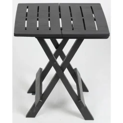 Schnäppchenriese24 Tisch Klapptisch Gartentisch Campingtisch Balkontisch Beistelltisch Kunststoff Schwarz -Garten- & Gewächshäuser Geschäft dd3387e65df318426217080a296fdd45