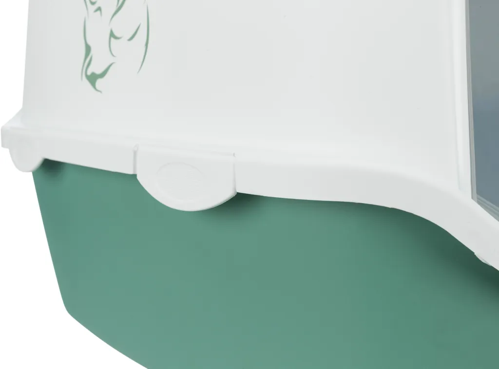 TRIXIE Heimtierbedarf Trixie Katzentoilette Vico Mit Motivdruck, 40x40x56 Cm, Grün/weiß 4 TRIXIE Heimtierbedarf Trixie Katzentoilette Vico Mit Motivdruck, 40x40x56 Cm, Grün/weiß – Bild 4