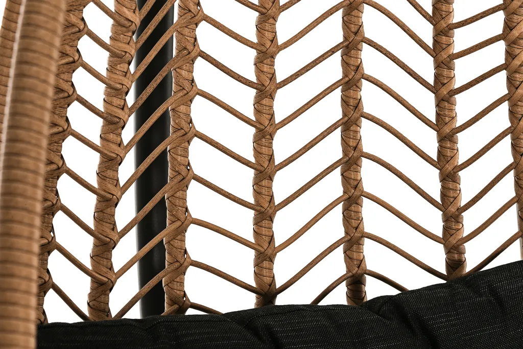 Dehner Hängesessel Venezia, Ca. 197 X 82.5 X 101.5 Cm, Stahl/Polyester, Schwarz/beige 7 Dehner Hängesessel Venezia, Ca. 197 X 82.5 X 101.5 Cm, Stahl/Polyester, Schwarz/beige – Bild 7