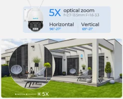 Reolink 5MP PTZ WLAN IP Überwachungskamera Außen, 5XOptischer Zoom, 60m Vollfarb-Nachtsicht, 2,4/5GHz WiFi Camera Outdoor Mit Personen-/Fahrzeugerkennung, Auto-Tracking, Cloud/SD Storage, IP66, RLC-523WA 41 Reolink 5MP PTZ WLAN IP Überwachungskamera Außen, 5XOptischer Zoom, 60m Vollfarb-Nachtsicht, 2,4/5GHz WiFi Camera Outdoor Mit Personen-/Fahrzeugerkennung, Auto-Tracking, Cloud/SD Storage, IP66, RLC-523WA -Garten- & Gewächshäuser Geschäft dd718447cc886e27eca623c654f84ed5
