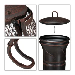 Relaxdays Aztekenofen Für Garten Rot-bronze -Garten- & Gewächshäuser Geschäft ddb07a9108091ee995cdddf23aab4cc4