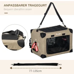 PawHut Hundebox Hundetransportbox Reisebox Faltbar Hundetasche Transporttasche Mit Tragegriff Tragetasche Für Tiere Atmungsaktiv Oxfordstoff Khaki 48,5 X 33,5 X 33 Cm 14 PawHut Hundebox Hundetransportbox Reisebox Faltbar Hundetasche Transporttasche Mit Tragegriff Tragetasche Für Tiere Atmungsaktiv Oxfordstoff Khaki 48,5 X 33,5 X 33 Cm -Garten- & Gewächshäuser Geschäft ddde66fc75391194a8c626230938620d