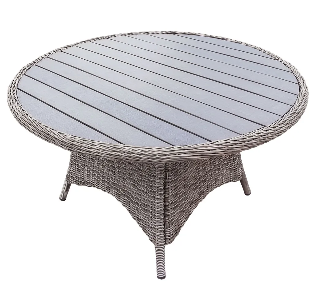 KMH® Tisch *BOBO* 130 Cm Grau/natur 1 KMH® Tisch *BOBO* 130 Cm Grau/natur