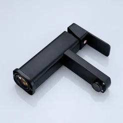 Jinaishop Schwarz Wasserhahn Bad Einhandmischer Waschtischarmaturen, Wasserhahn Aufsatzwaschbecken Für Badezimmer -Garten- & Gewächshäuser Geschäft de184f6507c53e582873fad824feea65