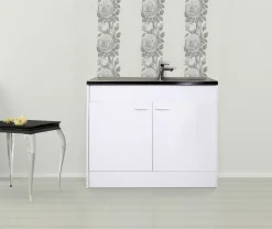 Respekta Komplettspüle Mit Drehtür 100 X 50 Cm