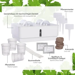 ONVAYA® Zimmergewächs Anzucht Set | Zimmer Gewächshaus Inkl. Kokoserde Und Saatgut | Kleines Gewächshaus Mit Smart Bewässerungssystem Zimmergarten 11 ONVAYA® Zimmergewächs Anzucht Set | Zimmer Gewächshaus Inkl. Kokoserde Und Saatgut | Kleines Gewächshaus Mit Smart Bewässerungssystem Zimmergarten -Garten- & Gewächshäuser Geschäft de837816fa68d616af250d31de292917