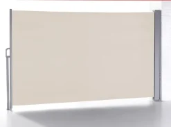 HC Home & Living Seitenmarkise Sichtschutz Sonnenschutz Windschutz Balkonmarkise Ausziehbar Seiten-/Balkonmarkise, Ca. 3 X 1,6 M - Beige