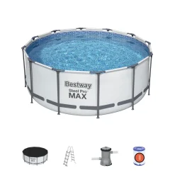 BESTWAY 56420 Steel Pro Max Swimmingpool Filterpumpe Leiter Cover Rund 366x122cm -Garten- & Gewächshäuser Geschäft dee5fd7029fd898059ccc0c642d08de9