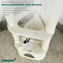 HAPPYPET Großer Kratzbaum Charlie 160 Cm Hoch | Premium Markenqualität | Katzenbaum Stabil Mit Hängematte Für Große Katzen | 9 Cm Sisalstämme | 8 Ebenen Für Hohen Komfort Mit Spielaktivitäten | E1 10 HAPPYPET Großer Kratzbaum Charlie 160 Cm Hoch | Premium Markenqualität | Katzenbaum Stabil Mit Hängematte Für Große Katzen | 9 Cm Sisalstämme | 8 Ebenen Für Hohen Komfort Mit Spielaktivitäten | E1 -Garten- & Gewächshäuser Geschäft dee640a5a2bd5217d0fda541879b74db
