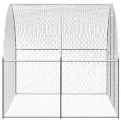 VidaXL Outdoor-Hühnerstall 3x2x2 M Verzinkter Stahl -Garten- & Gewächshäuser Geschäft deef106ad6b350035cb7d6453ee2fcda