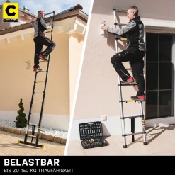Craftfull Alu Teleskopleiter - Anlege - Leiter - Aluleiter - Stehleiter - Mehrzweckleiter - (3.2 Meter) 13 Craftfull Alu Teleskopleiter - Anlege - Leiter - Aluleiter - Stehleiter - Mehrzweckleiter - (3.2 Meter) -Garten- & Gewächshäuser Geschäft def462bcf881877e150596f9d9c3bacb