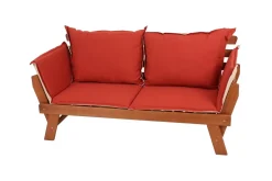 Garden Pleasure Gartenbank + Kissen Couch Sofa Holz Garten Bank Sitzbank Möbel -Garten- & Gewächshäuser Geschäft df7ea48399fbd37eab1dc0b66b0b6f49