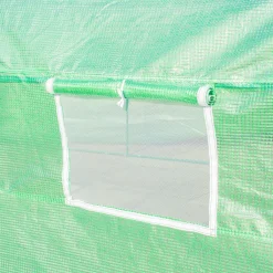 Outsunny Folien Gewächshaus Foliengewächshaus Treibhaus Frühbeet Pflanzenhaus Tomatenhaus Giebeldach 600 × 300B × 200H Cm -Garten- & Gewächshäuser Geschäft df82f23d885994bb120444d6aaefd5a5