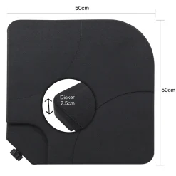 Mucola Schirmständer 60 L / 80 Kg 4er Set Ampelschirmständer Outdoor Schirmgewicht Bodenkreuz Sonnenschirmständer Schirmhalter Schirmfuß Wasser Sand Gefüllt Garten -Garten- & Gewächshäuser Geschäft df8db5ec2215a8f31bc48694b67d4d63