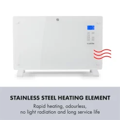 Klarstein Norderney Konvektions-Heizgerät Thermostat Timer 2000W 30m² Weiß -Garten- & Gewächshäuser Geschäft df914e1cf4c56397e691180583d13e6c