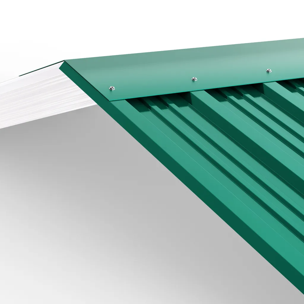 Deuba 12x Trapezblech 129cm X 46cm = 7m² Verzinkt Profilblech Dachblech Wellblech Dachplatten Gerätehaus Carport Grün 4 Deuba 12x Trapezblech 129cm X 46cm = 7m² Verzinkt Profilblech Dachblech Wellblech Dachplatten Gerätehaus Carport Grün – Bild 4