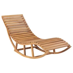 VidaXL Schaukelliege Teak Massivholz