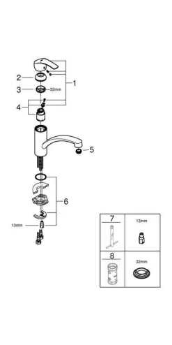Grohe Einhand-Spültischbatterie EUROSMART DN 15, Flacher Auslauf Chrom -Garten- & Gewächshäuser Geschäft dfcdb5743b326f819b766743be8ffa30