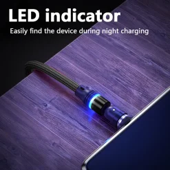 Mmgoqqt Magnetisches Ladekabel, Drehbares Magnetisches Ladekabel Mit LED, Kompatibel Mit USB-C-Typ-C-Micro-2-in-1-Ladekabel ,Black,1 Meter Noodle -Garten- & Gewächshäuser Geschäft dfdee4aa5d421b73522db56a89deafc9