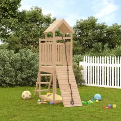 VidaXL Spielturm Mit Kletterwand Massivholz Kiefer -Garten- & Gewächshäuser Geschäft dfe26c8db530d3f8645affd9607aab1b