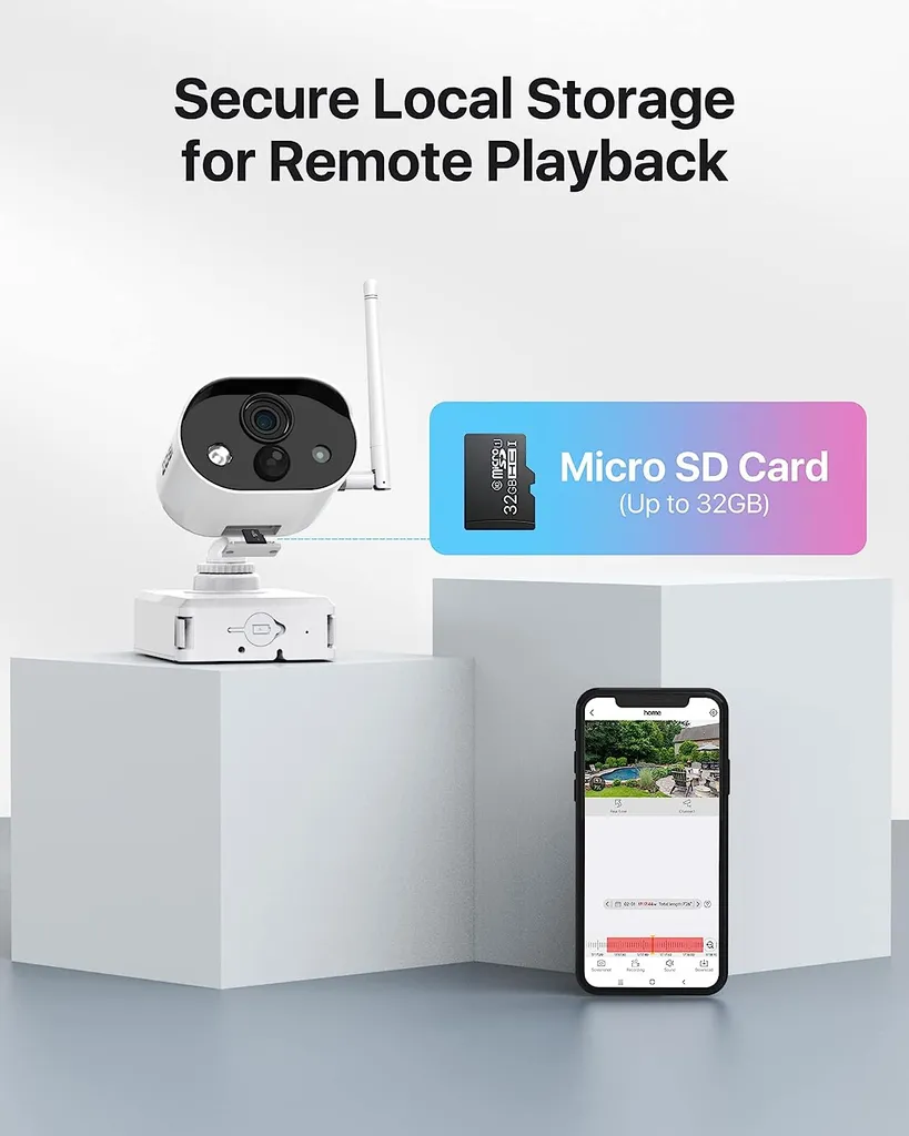 ZOSI 2K 3MP Kabellos Aussen Akku Überwachungskamera Set, 4X 3MP WLAN Kamera Batteriebetrieben Mit Basisstation 32GB Karte, 2-Wege-Audio, Personenerkennung, C309 6 ZOSI 2K 3MP Kabellos Aussen Akku Überwachungskamera Set, 4X 3MP WLAN Kamera Batteriebetrieben Mit Basisstation 32GB Karte, 2-Wege-Audio, Personenerkennung, C309 – Bild 6