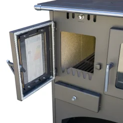 Viktoria Kaminofen Mit Backfach Und Herdplatte 25071 Werkstattofen Viki 10,5 KW Mehrfachbelegung Kamin Hüttenofen Ofen -Garten- & Gewächshäuser Geschäft e02871ff9b45debf794b242220f38676