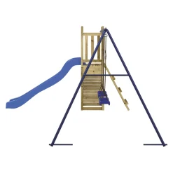 VidaXL Spielturm Rutsche Schaukeln Kletterwand Imprägniertes Holz -Garten- & Gewächshäuser Geschäft e08dae435ede2430e0eeeeed82229cc6
