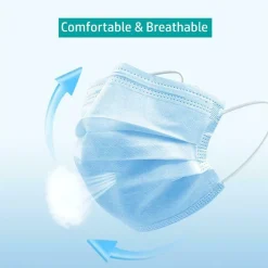 Redcoringe 100 Stück Einwegmasken Kinder Gesichtsmaske Weiß& Blau Einweg-3-lagige Mundmaske Für Jungen /Mädchen -Garten- & Gewächshäuser Geschäft e0ac1941575e4609a26ae6aec1e586a5