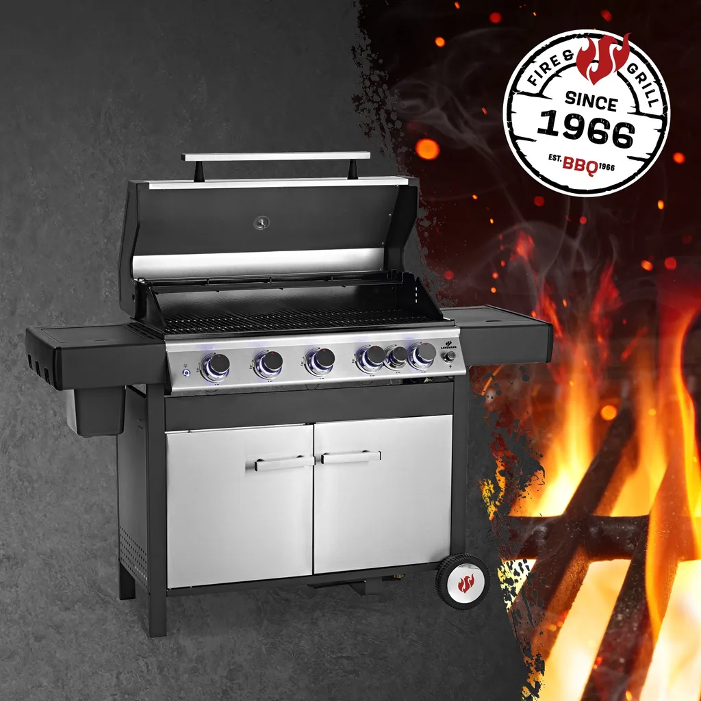 Maxxworld LANDMANN Gasgrill 5.1 MaxX Gartengrill BBQ Gasgrillwagen Gasbrenner Edelstahl 2 Maxxworld LANDMANN Gasgrill 5.1 MaxX Gartengrill BBQ Gasgrillwagen Gasbrenner Edelstahl – Bild 2