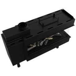 Kratki Gaskamin LEO 100 Raumteiler Erdgas ∅ 100/150 9 KW -Garten- & Gewächshäuser Geschäft e15b02396a689bca609e0c16e737d64a