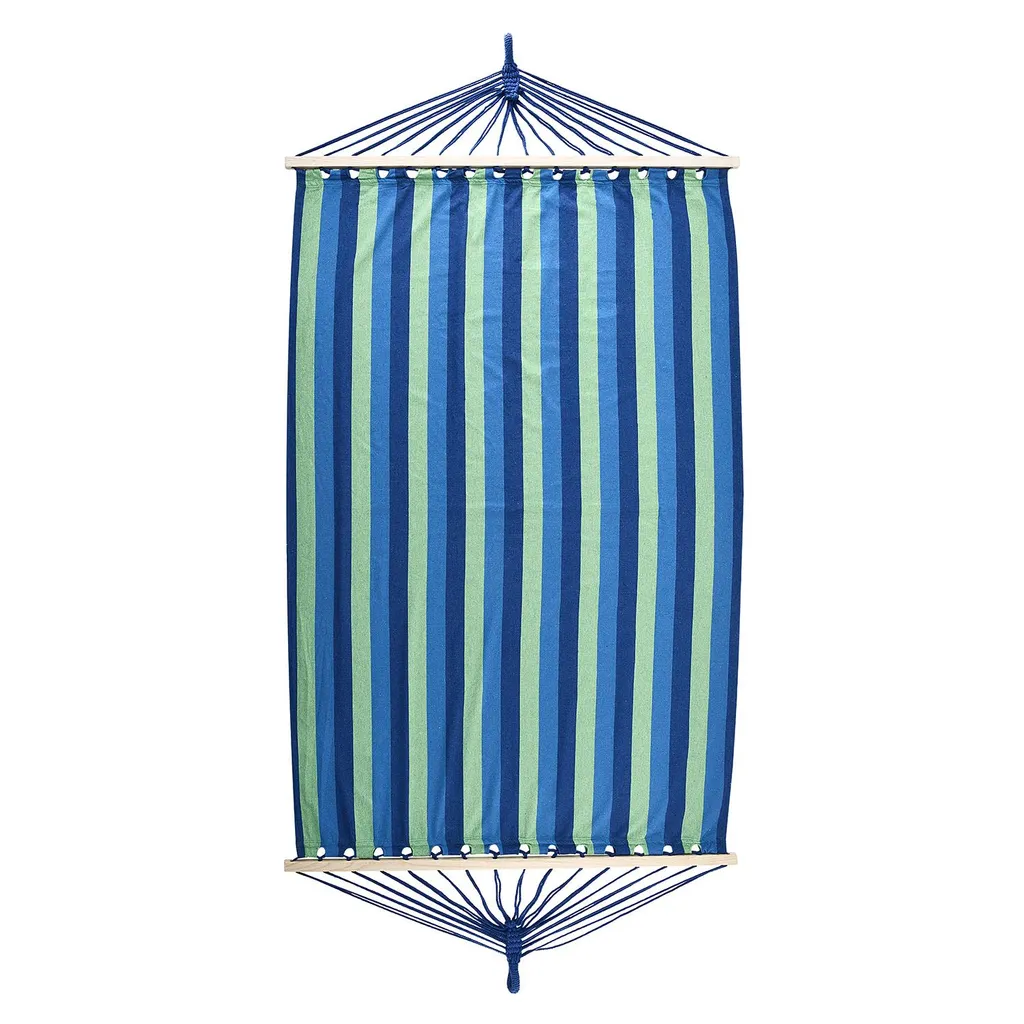 Juskys Hängematte Caracas 230 X 150 Cm In Grün-Blau – Doppelhängematte Aus Baumwolle Für 2 Personen Mit Kissen – Outdoor-Hängematte Bis 300 Kg 8 Juskys Hängematte Caracas 230 X 150 Cm In Grün-Blau – Doppelhängematte Aus Baumwolle Für 2 Personen Mit Kissen – Outdoor-Hängematte Bis 300 Kg – Bild 8