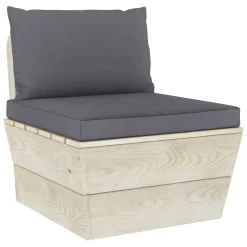 VidaXL Palettensofa-Auflagen 2 Stk. Anthrazit Stoff