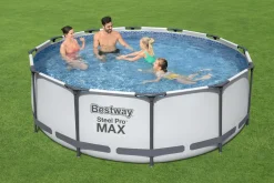 Bestway Steel Pro MAX™ Ersatzpool Ohne Zubehör Ø 366 X 100 Cm, Lichtgrau, Rund -Garten- & Gewächshäuser Geschäft e1e2005541d36dd4ec97f5ce8c911a5f